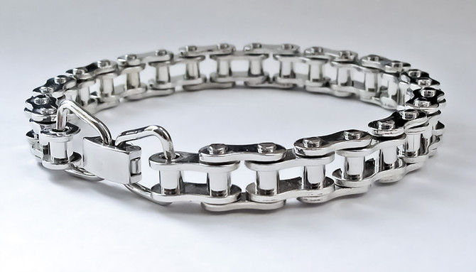 Wippermann Biker Chain Bracelet - Small, Color Silver