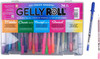 Sakura Gelly Roll Artist Gift Set 74-Piece box packaging showing an assortment of multi-colored gel pens in a transparent reusable plastic storage case.
