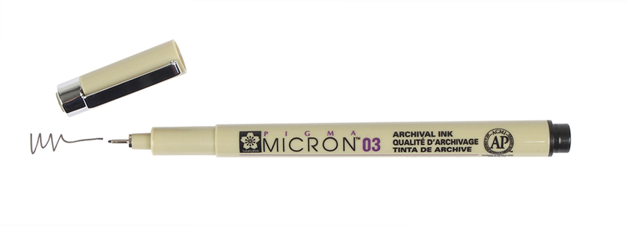 Sakura Pigma Micron 03 Pen, 0.35 mm, Black