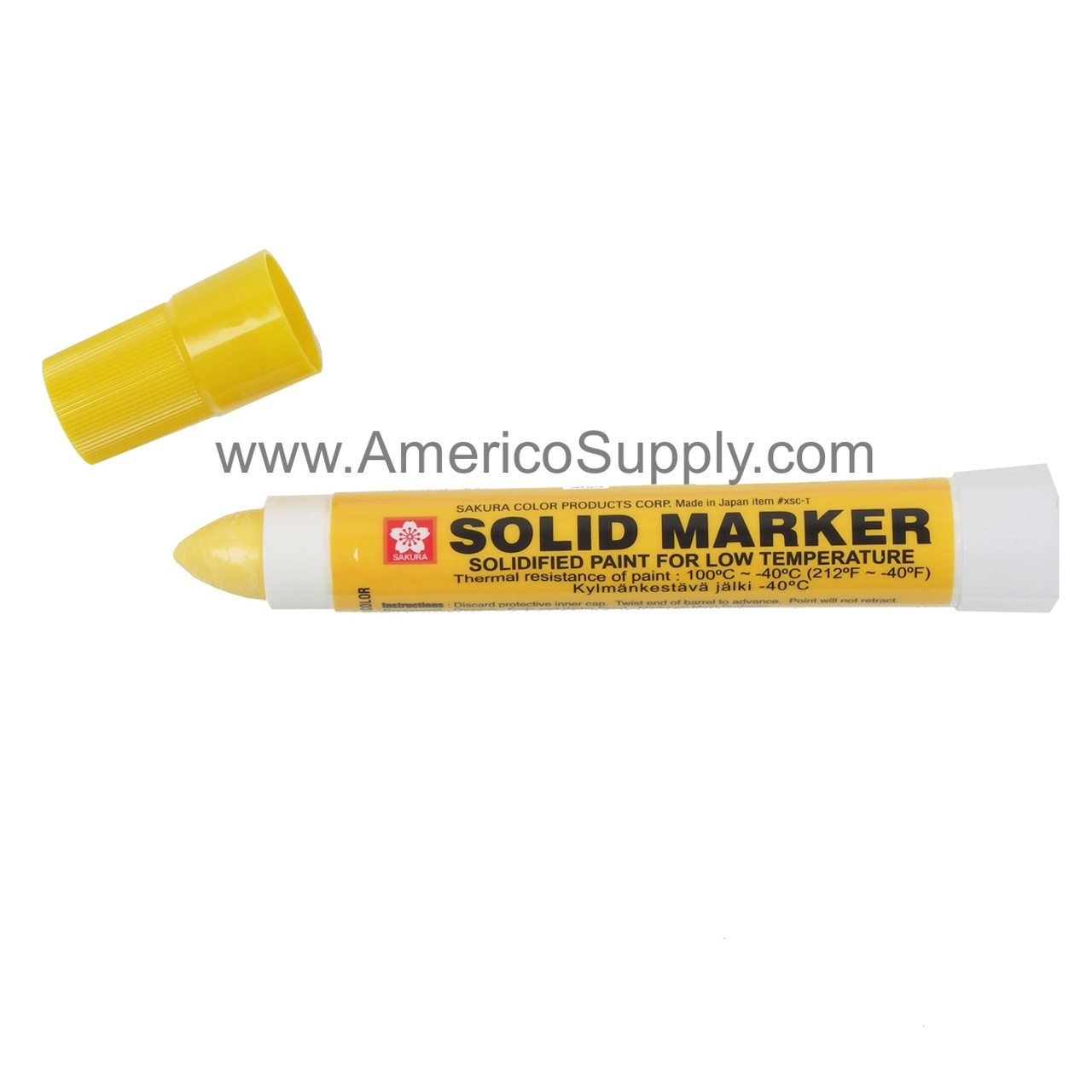 SAKURA Solid Paint Markers - Permanent Marker Paint Pens - Window, Wood, &  Glass Marker - Yellow Paint - 3 Pack