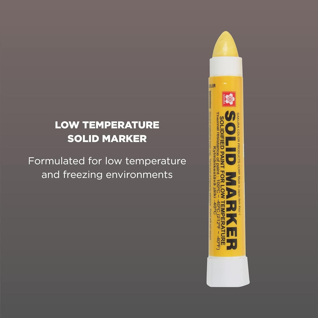 Sakura SOLID markers Low temp - YELLOW xsc-t-3