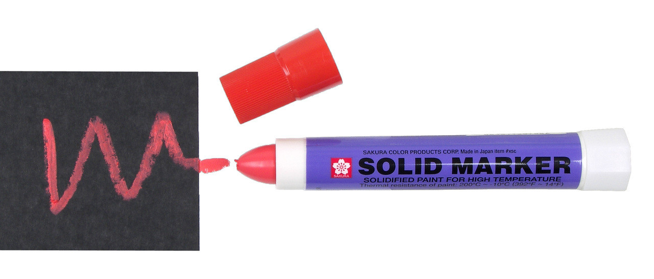 Sakura Permanent Metal Marker Red / Sky Blue Extra Bold 10mm