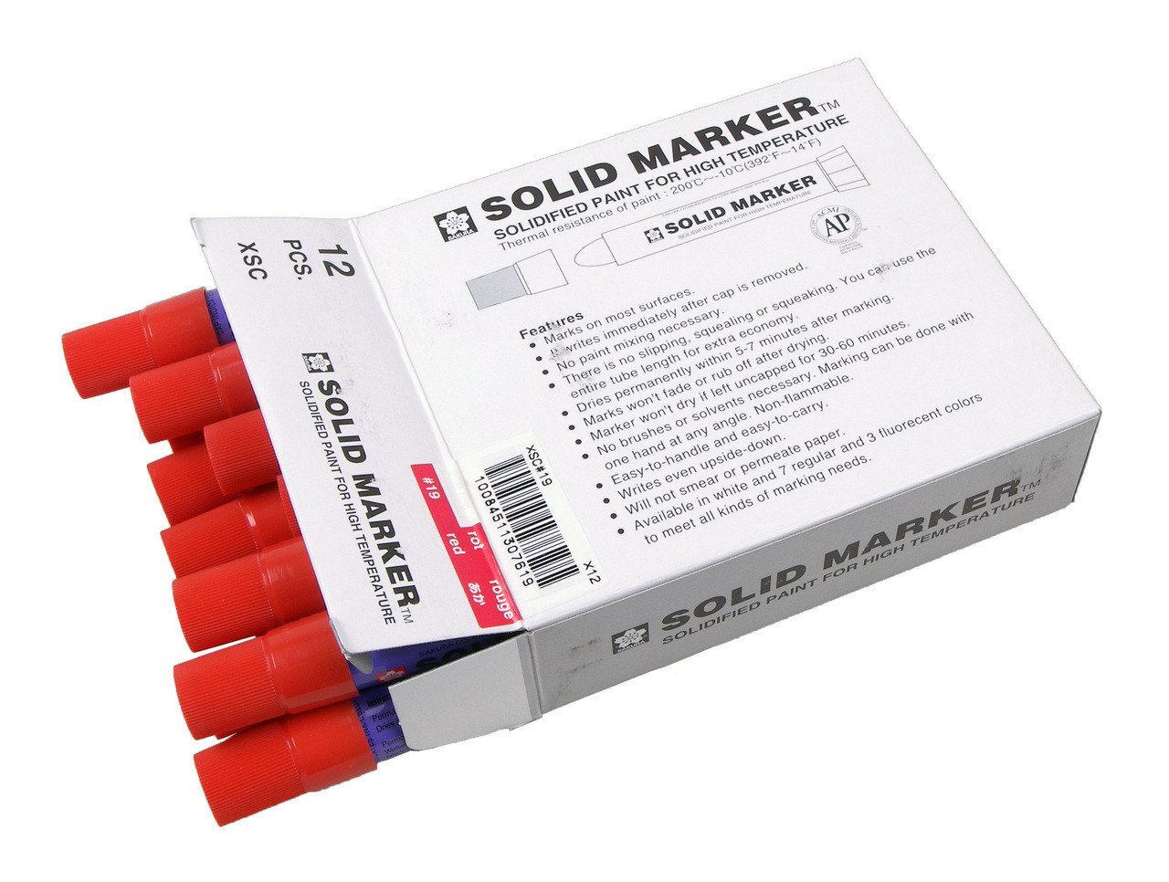 Sakura Solid Marker Industrial Markers Yellow Red Green Blue Black White  XSC#3 XSC#19 XSC#29 XSC#36 XSC#49 XSC#50 Under Water Paint