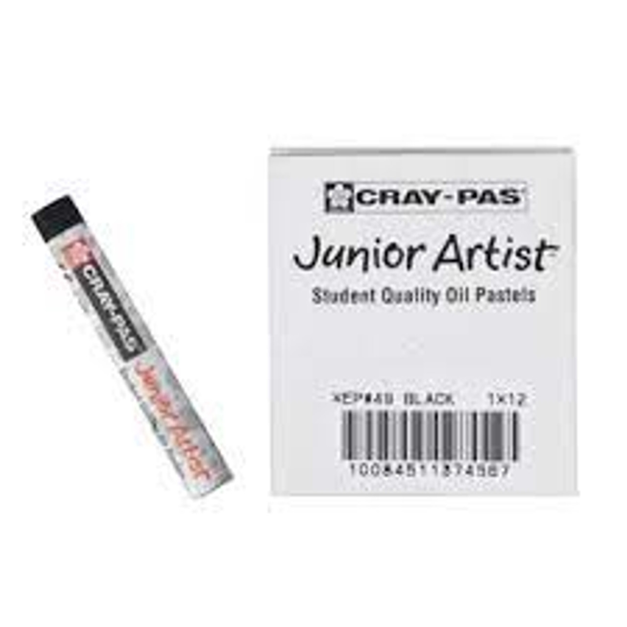 Sakura XEP-49 12-Piece Cray-Pas Junior Artist Oil Pastel Set, BLACK