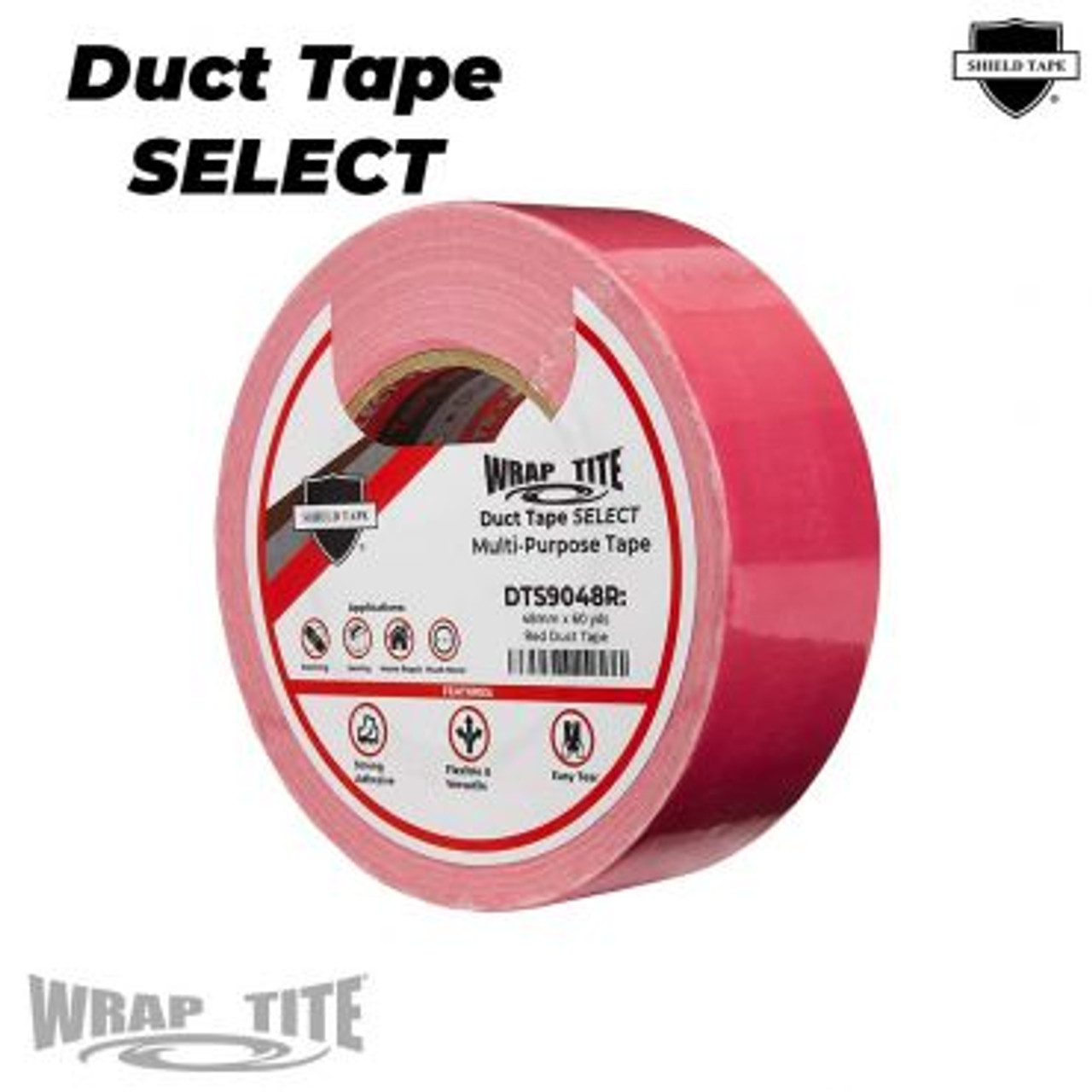 DTS9048K 2 x 60 yds Fluorescent PINK Select Duct Tape 24 rls cs