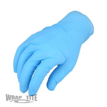 GLNMPFL-XL Finger Textured Blue Barrier Nitrile EXAM Powder Free - Main Image