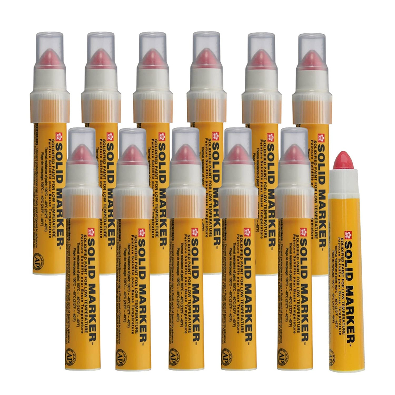 Sakura Solid Paint Markers - 12 Pack, Blue, Permanent On Glass, Wood, Metal, Quick-Dry, Non-Toxic