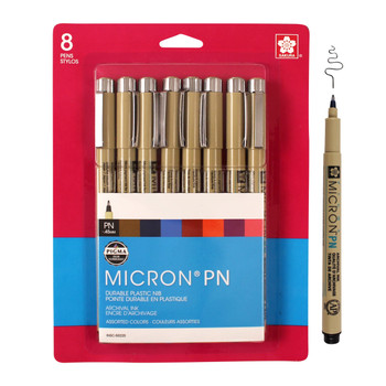 Pigma Micron Pen Cube Set of 16 Assorted Colors - Size 05 (.45mm)