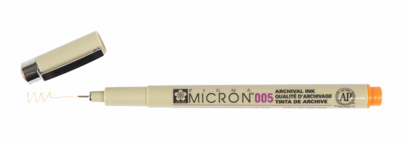 MICRON 005 PEN 0.20MM - ORANGE