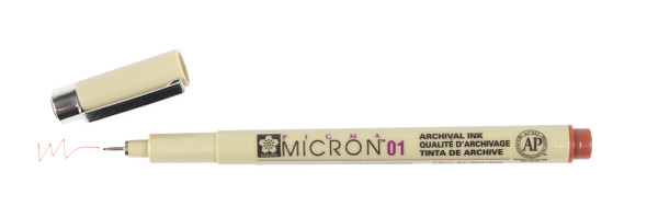 MICRON 01 PEN 0.25MM - BROWN