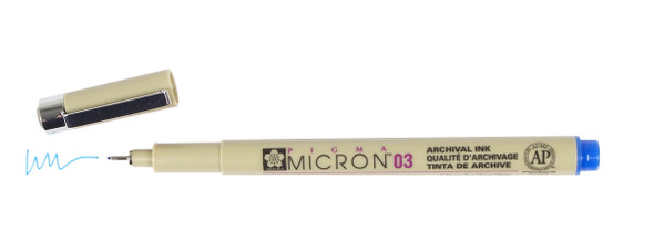 MICRON 03 PEN 0.35MM - BLUE