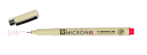 MICRON 03 PEN 0.35MM - RED