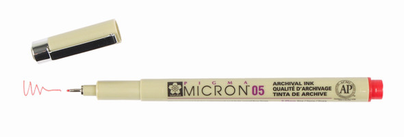 MICRON 05 PEN 0.45MM - RED