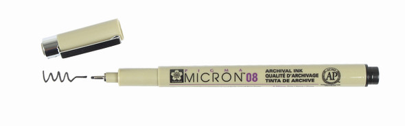 MICRON 08 PEN 0.50MM - BLACK