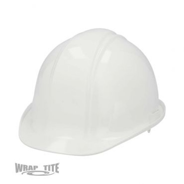 White HDPE Hard Hat, ANSI Type 1 Class E. 4 Point Ratchet Headband. 16/MSTR. 