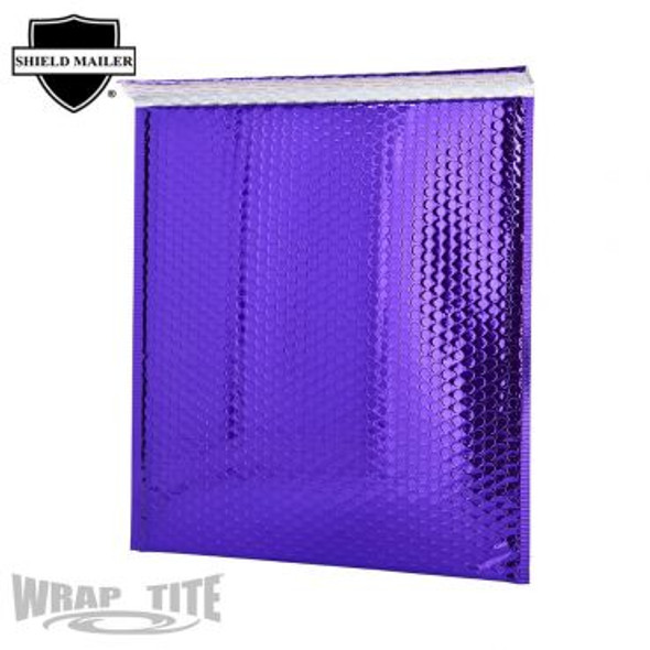 16 X 17.5 Metallic Bub Mailers PURPLE, 50/cs