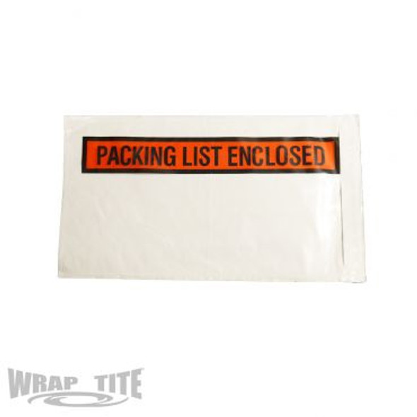 5.5 x 10 Packing List Enclosed, Panel Face, 1,000/cs