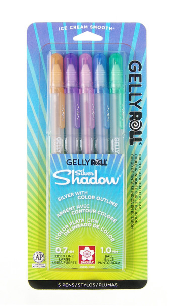 GELLY ROLL SILVER SHADOW 5 PK 58530