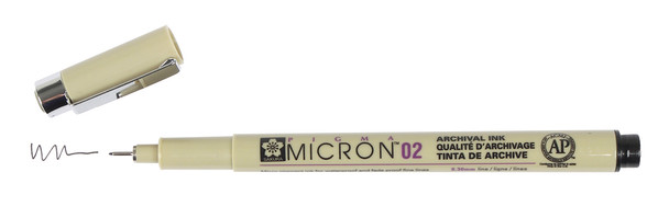 MICRON 02 PEN 0.30MM - BLACK