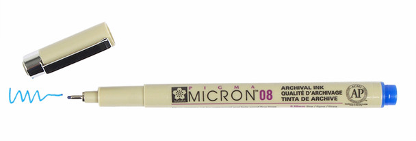 MICRON 08 PEN 0.50MM - BLUE