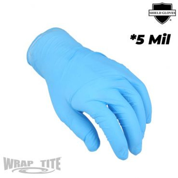 Blue 5 Mil Non-Exam Powder-Free Finger Textured Nitrile Gloves Small 100 pcs/bx