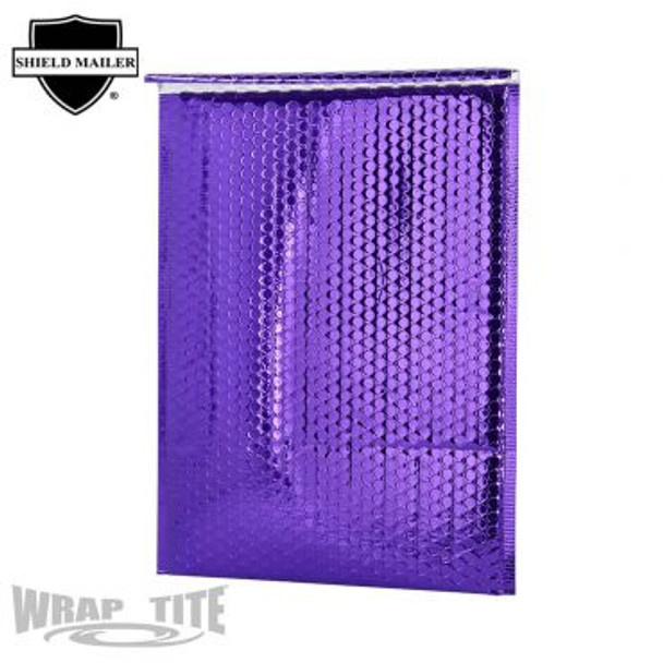 13 x 17.5 Metallic Bub Mailers PURPLE, 100/cs