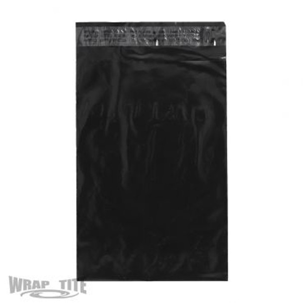 7.5" X 10.5" Black Poly Mailer, 1000/cs