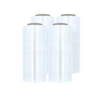 4 Rolls Blue Tinted Stretch Wrap - 18" X 1500' X 80 Gauge Hand Wrap For Shipping
