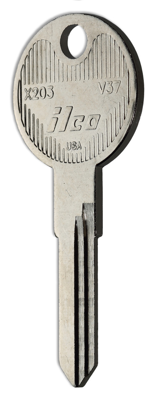 OEM-Style VW Eurovan Key Blank 1993-2001 – X203 V37 HU49 7-Pin Nickel Or Brass