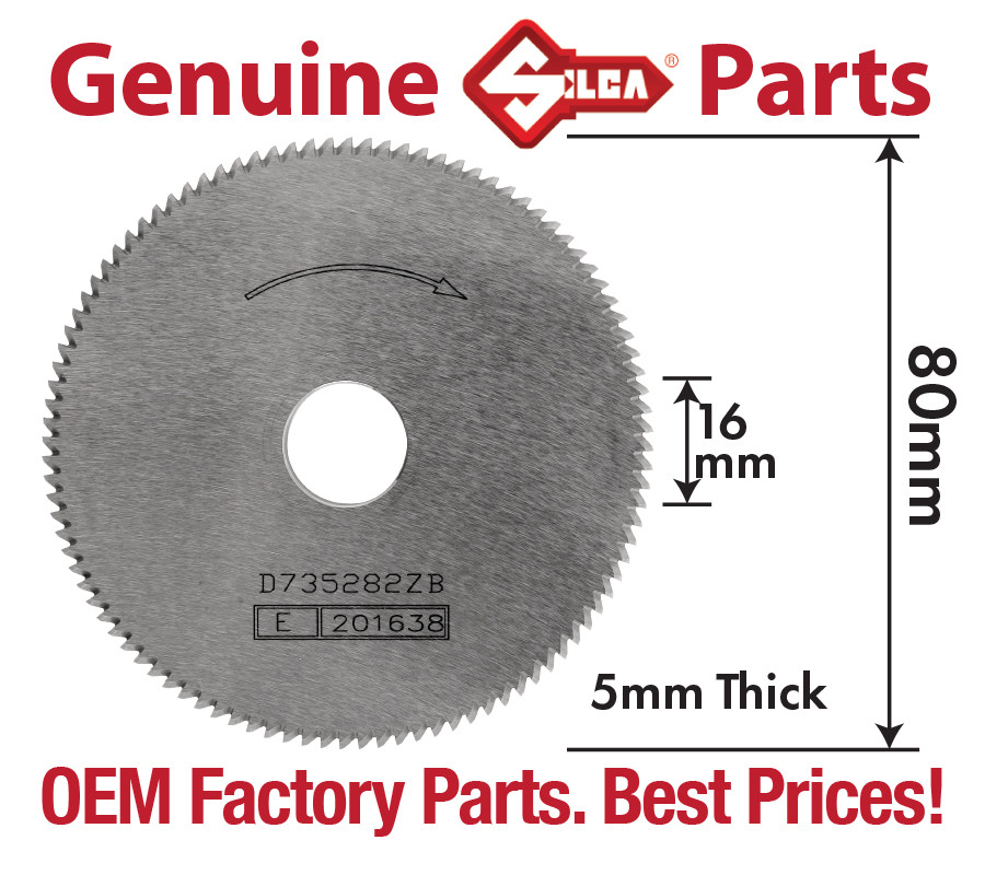Silca Prismatic Key Machine Cutting Wheel | Silca D735282ZB