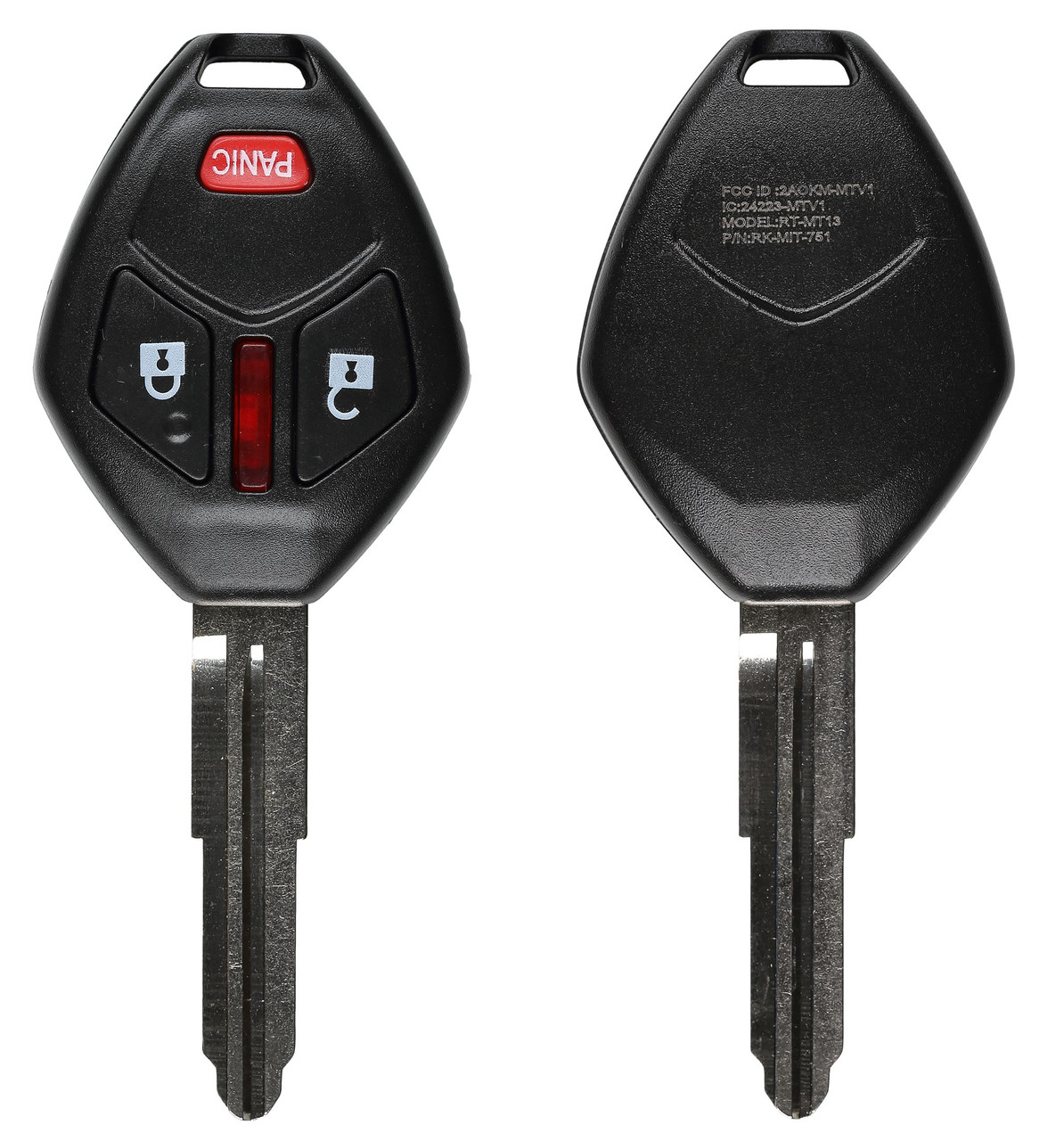 Replacement Mitsubishi 3 Button Car Key RHKMITS3B1