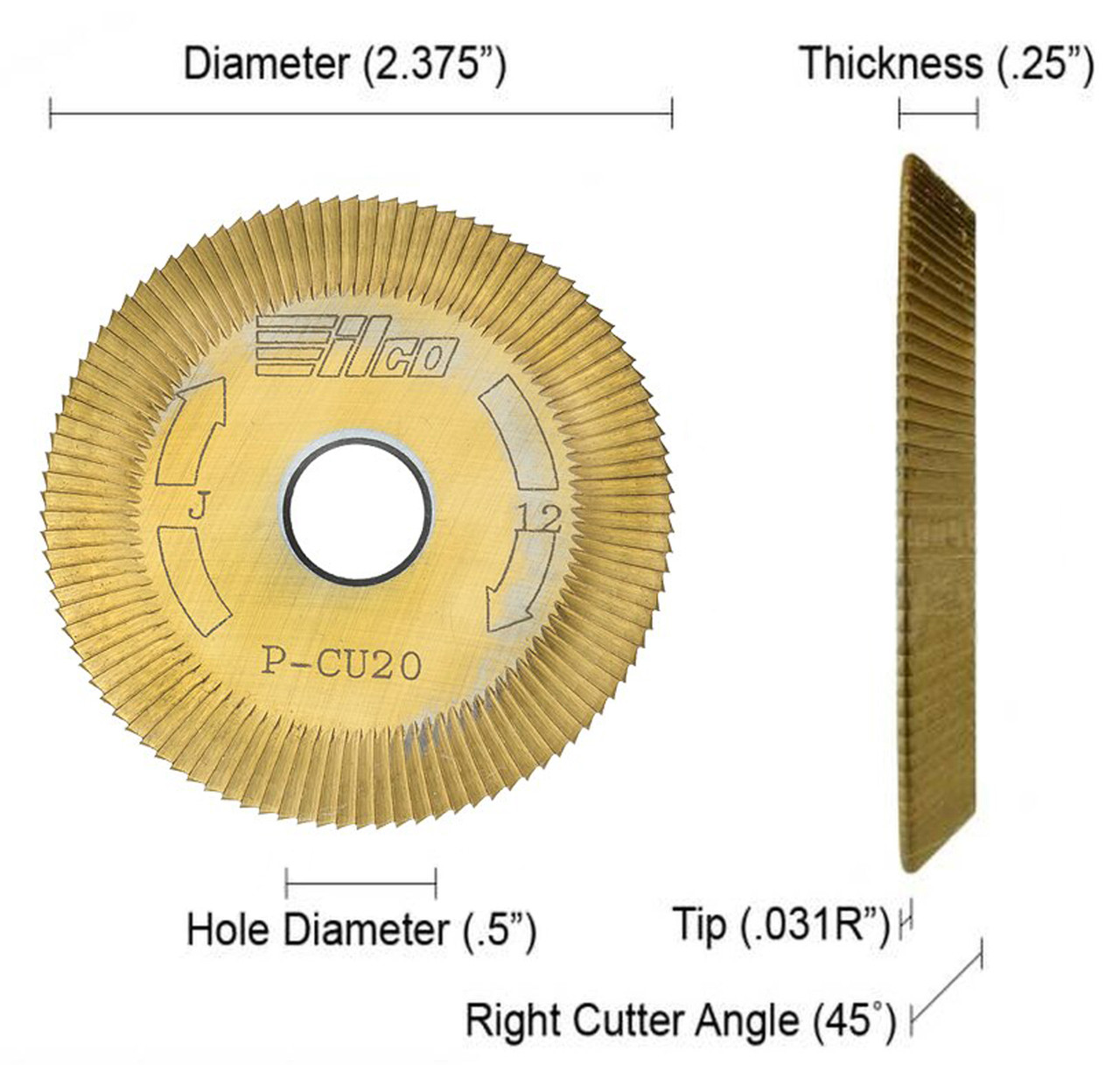 Ilco P-CU20 Cutting Wheel