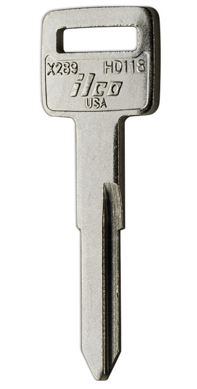 Honda Motorcycle Keys & Key Blanks | Ilco HD118 X289