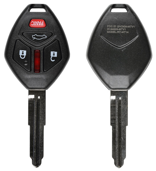Replacement Mitsubishi 4 Button Car Key - RHK-MITS-4B2