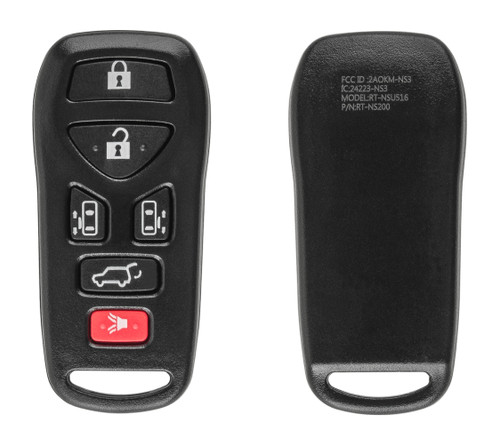 Replacement Nissan Quest 6 Button Car Remote (RKE-NIS-6B1)