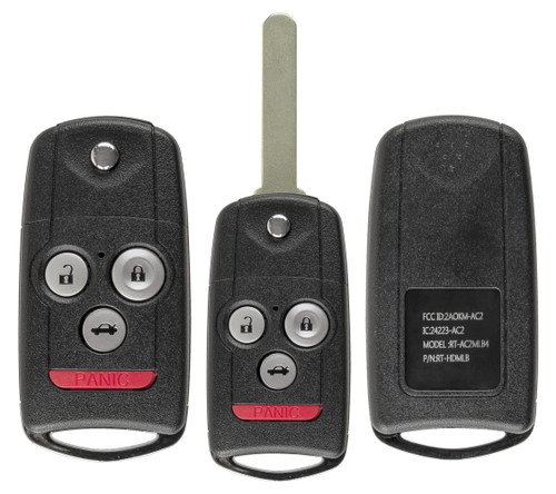 Acura and Honda 4 Button Car Key | Ilco FLIP-ACURA-4B3