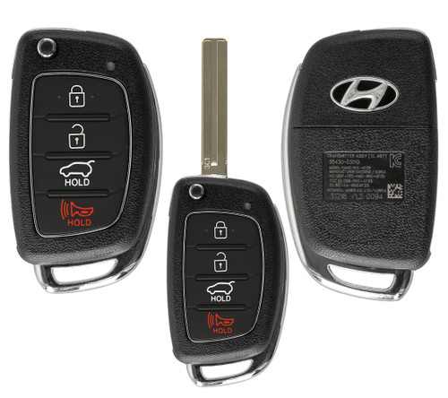 Hundai 4 Button Car Key | OEMR FLIP-HYU-4B1