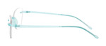 Gels Deep Cat Progressive Reading Glasses in Aqua Frost Side View Gels Deep Cat Progressive Reading Glasses in Aqua Frost Side View