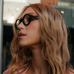 Bleeker Street Reading Glasses Worn by Young Woman 2 Black/Vanilla Tortoise Bleeker Street Reading Glasses Worn by Young Woman 2 Black/Vanilla Tortoise