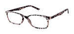 Gels Manhattan Reading Glasses in Pink and Black Main View Gels Manhattan Reading Glasses in Pink and Black Main View