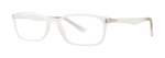 Gels Manhattan Reading Glasses in Matte Crystal Angle View Gels Manhattan Reading Glasses in Matte Crystal Angle View