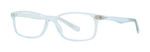 Gels Manhattan Reading Glasses in Blue Crystal Angle View Gels Manhattan Reading Glasses in Blue Crystal Angle View