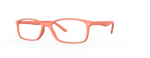 Gels Manhattan Reading Glasses in Coral Angle View Gels Manhattan Reading Glasses in Coral Angle View
