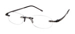 Gels Original Rimless Reading Glasses in Pit Stop Grey Main View