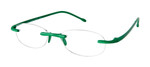 Gels Original Rimless Reading Glasses in Fairway Green Main View