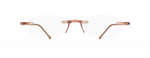 Gels Original Rimless Reading Glasses in Peach Front View Gels Original Rimless Reading Glasses in Peach Front View