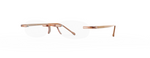Gels Original Rimless Reading Glasses in Peach Angle View Gels Original Rimless Reading Glasses in Peach Angle View