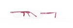 Gels Original Rimless Reading Glasses in Magenta Angle View Gels Original Rimless Reading Glasses in Magenta Angle View