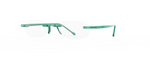 Gels Original Rimless Reading Glasses in Kelly Green Angle View Gels Original Rimless Reading Glasses in Kelly Green Angle View