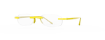 Gels Original Rimless Reading Glasses in Lemon Angle View Gels Original Rimless Reading Glasses in Lemon Angle View
